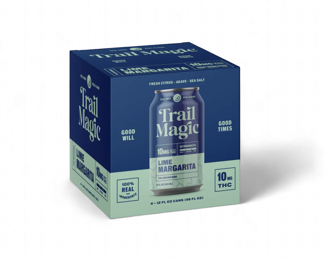Trail Magic 10MG THC Drinks / Sparkling Lime Margarita 4/pk (MSRP $24.99)